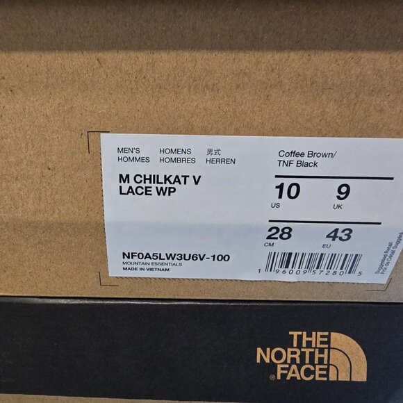 The North Face Chilkat V Lace Waterproof Mens Boots Coffee / Brown Mens 10 NEW - Picture 11 of 15